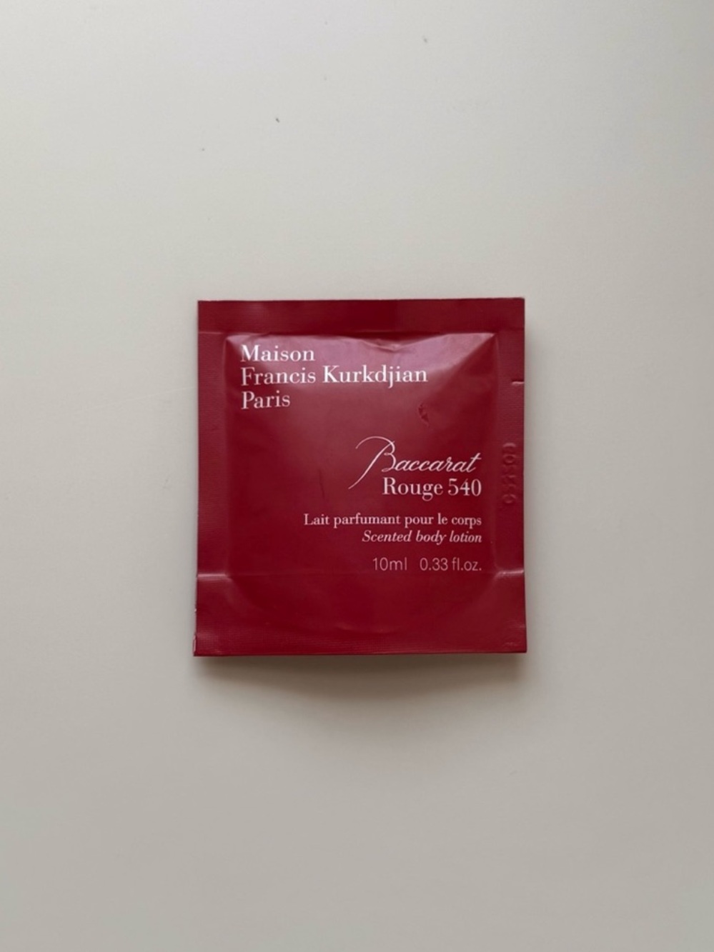 Maison Francis Kurkdjian Baccarat Rouge Body Lotion Sample - Picture 8 of 8